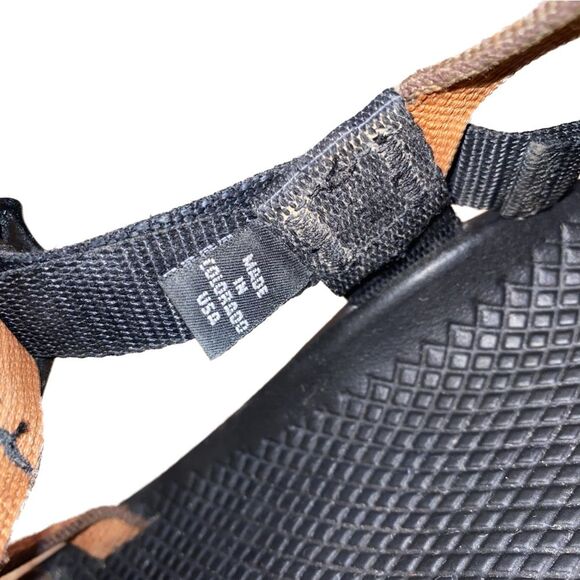 Chaco Men’s Size 11 Burgundy Orange Jacquard Z Cloud 2 Sandals Made in Colorado - Picture 5 of 6